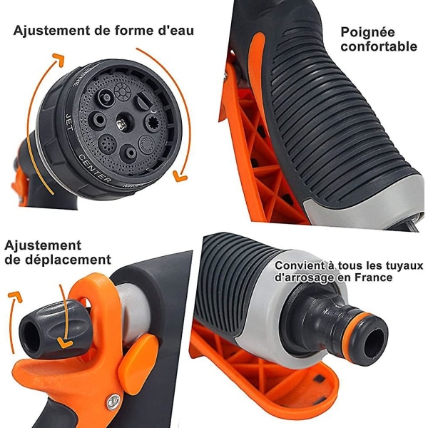 Sprinklerpistol, Sprinklerpistol, Sprinklerpistol, 8 bevattningslägen Multifunktionell