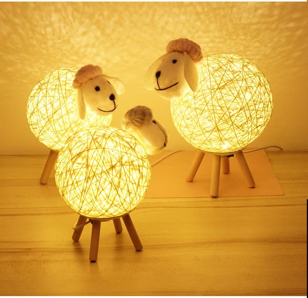 Introduktion af Sheep Night Light til 7. 86 tommer USB sød sengetidslæselampe - The Sheep Night Light, (uden batterier) LED-sengebord
