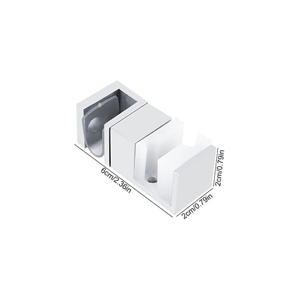6x2x2cm Skyvedør Under - Rustfritt Stål Guide Skyvedør Nedre Guide For Kontor Husholdning