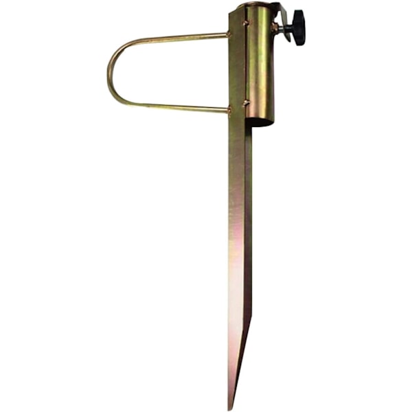 Strandparasol Stativ, Robust Metal Stativ, Jordindstik, Flagstang, Sand/Græs Stativ, Ankerpæl til Terrasseparasol, Flagstang, Fiskespind