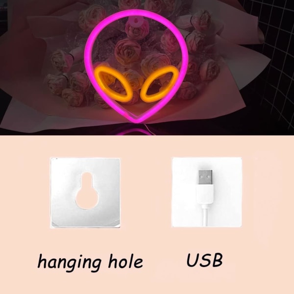 Planet Signs, LED Planet USB tai akkukäyttöiset neonvalot Bedroo
