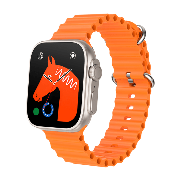 1 st fitness watch , fitness med pulsmätare, smart watch(orange färg)