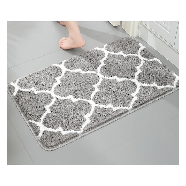 Grå (50x80cm) Bathtage Bade Muggibrium absorberende Maskinvaskbart Badetæppe