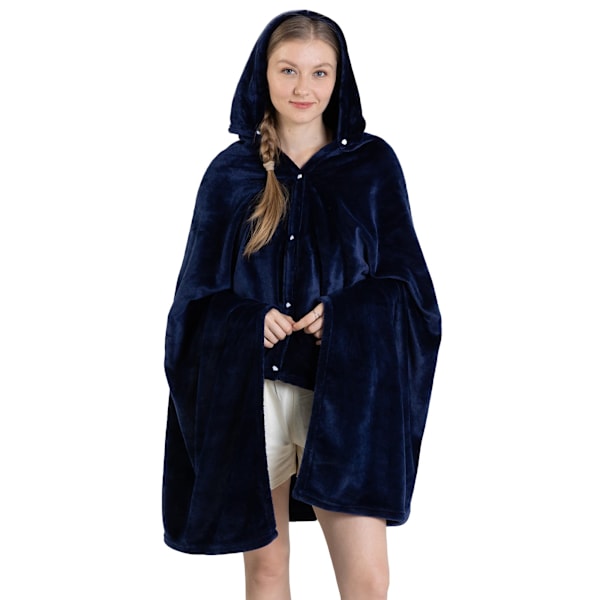 Vinter Hjemme Bærbar Tæppe, Ekstra Stor Hætte Tæppe, Blødt Plys Tæppe, Varmt Plys Mikrofiber