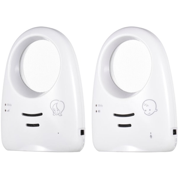 Digital trådløs lydmonitor bærbar 2,4 GHz for baby, enveis samtale, babygråtdetektor, sensitiv overføring