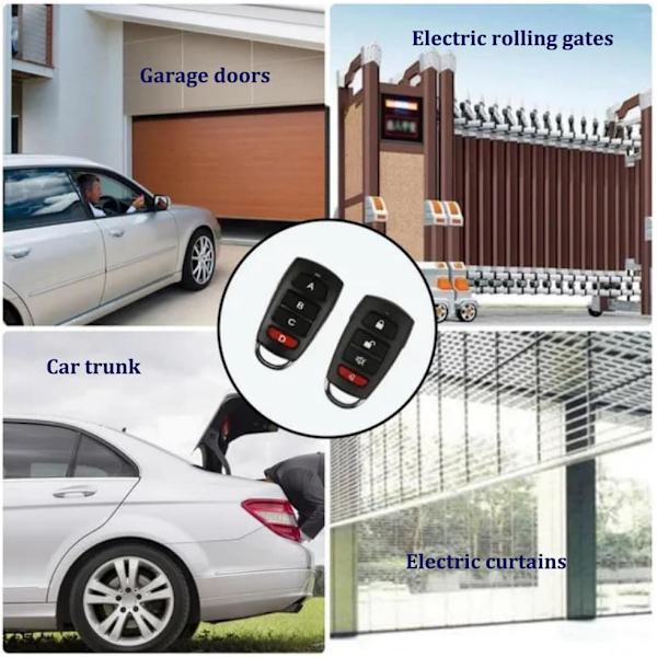 Garageport fjernbetjening kloning fjernbetjening 433 mhz universel trådløs port fjernbetjening nøgle fob duplikator til køretøjer Centrallås
