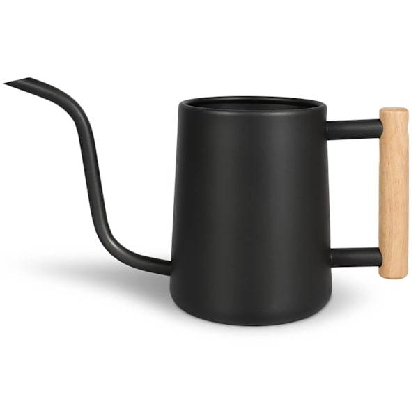 Vandkande - 35oz/1000ml Metal Rustfrit Stål Vandkande med Lang Tud til Indendørs Planter Bonsai Udendørs Have Blomsterdekoration (Sort)