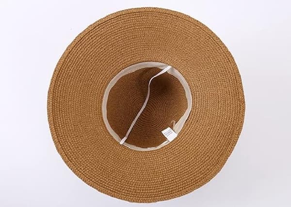 Beige hatt, visir, stråhatt, strand sol, bred brem kvinner rosa,