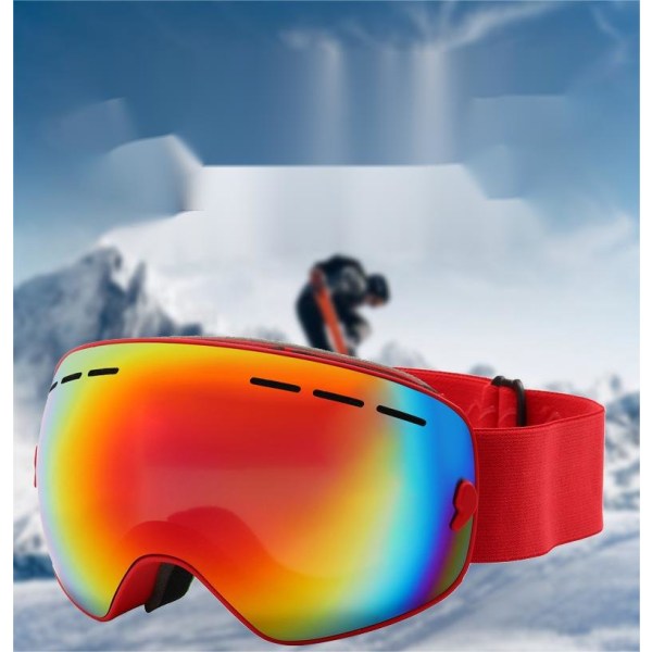 Utendørs sportsbriller for menn og kvinner, fargerike skibriller, skibriller for voksne, antidugg