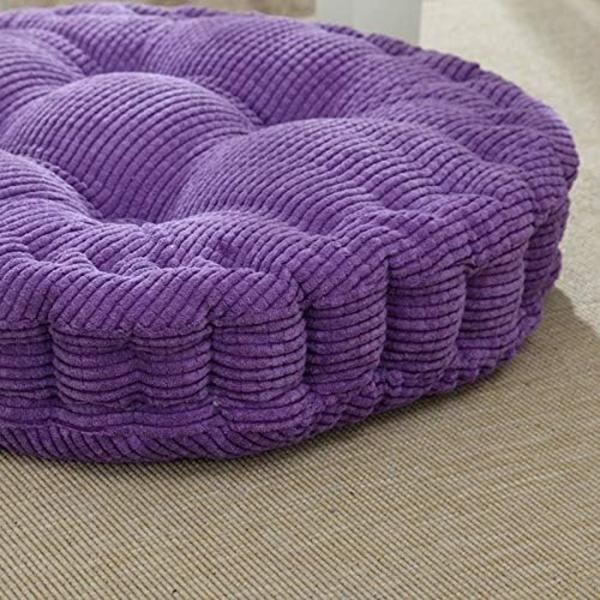 (40cm / 16\", Kaffe)Rund Tatami Stolskudde,Enkel Fåtölj Se