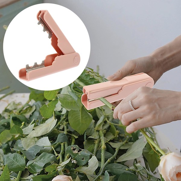 Roseblad og tornfjerner - Fjerner torne fra roser, blomster og planter - Stripper værktøj til fjernelse af burrer - Tang til havearbejde og blomsterdekoration