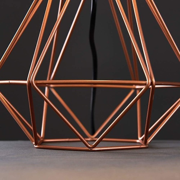 Bordlampe moderne polyhedral LED bordlampe stue soverom skrivebord nattbord lampe bryter linjelampe gulvlampe