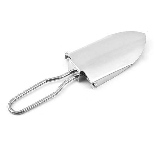 1-delad omplanteringsspade multifunktionell hopfällbar spade för utomhusbruk, liten bärbar spade, strandspade, verktyg