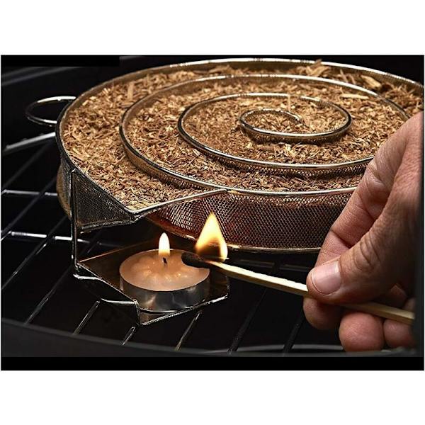 BBQ Koldrøg Generator - Pellet Rygerboks til Ryger Rygning Kød Fisk Rustfrit Stål Grill