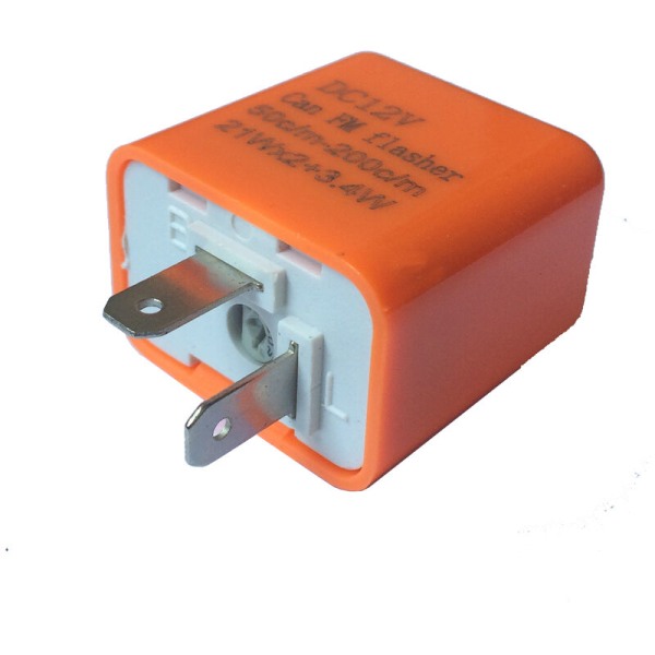 2-pin justerbar LED-blinklysrelé for motorsykkel