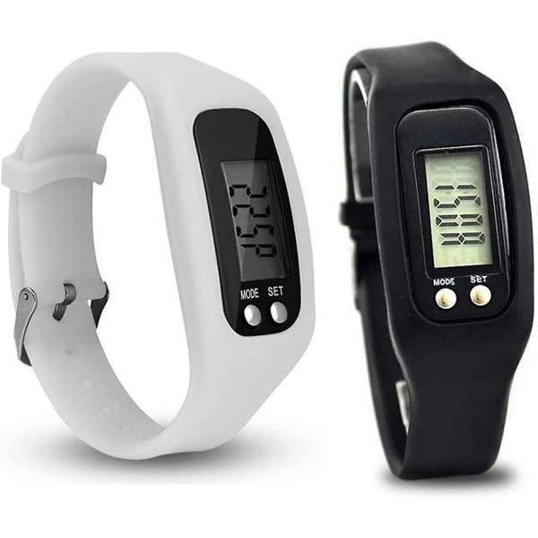 Stegräknare med LCD-display, enkel användning, stegräknare för promenader och fitness
