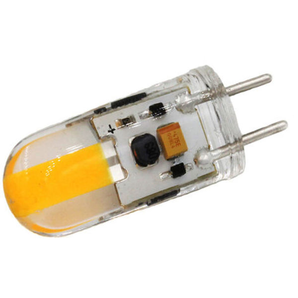 Pære GY6.35-3W Silikone -COB AC / DC12V, varm hvid - varm hvid