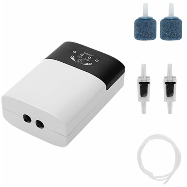 Iltpumpe Akvariebelaster med dobbelt anvendelse Genopladelig via USB Tilbehør SB-268 +