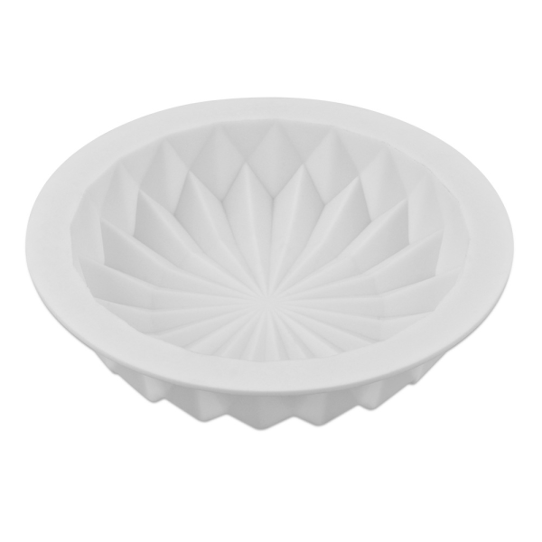 3D diamantformad silikonform för kakor, puddingar, isbitar, gelé, mousse, fondant, 3D non-stick professionell silikonbakform, återanvändbar bakform
