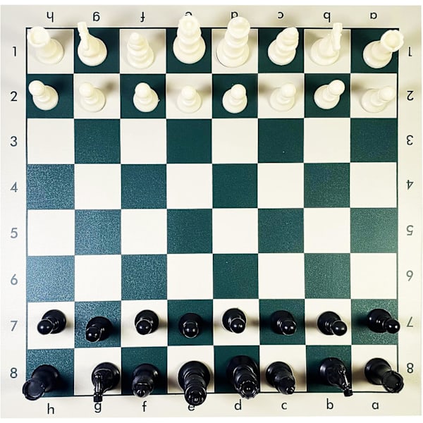 42x42cm. Portabelt schackset för vuxna, hoprullningsbart schackset, reseschackset, barnschackset.