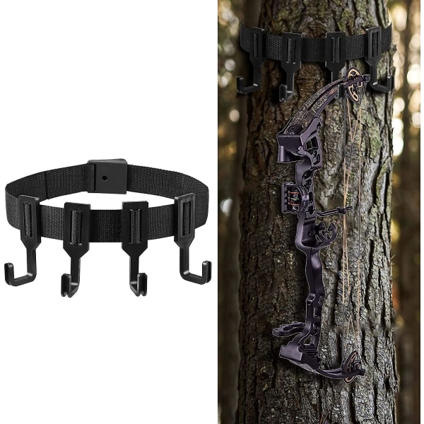 Treestand Strap Hangers Med 4 Kroker, Utendørs Treestativ Bueskytingsutstyr Henger For Jakt, Camping, Fotturer