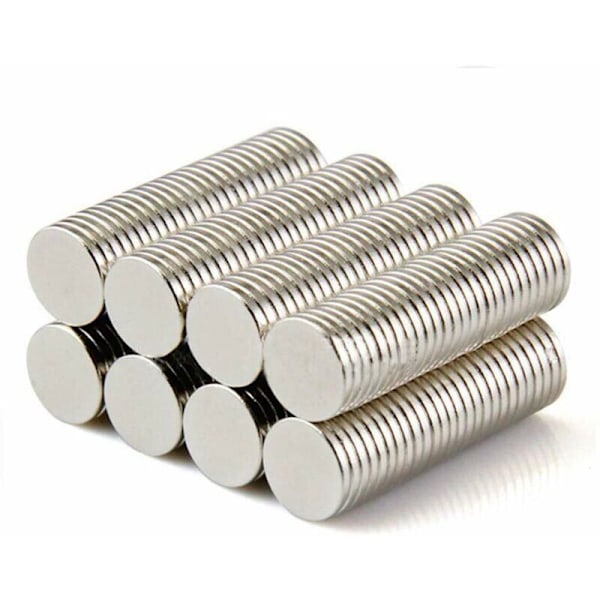 50 st 8 x 1 mm Starka Neodym Magneter N42 Cirkulära Skivmagneter Supermagneter