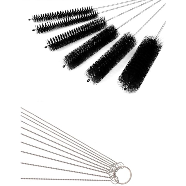 13 Dele Distributionsrensebørste 304 Rustfrit stål Nylon Ildslange Rør Dutchbroken Broan
