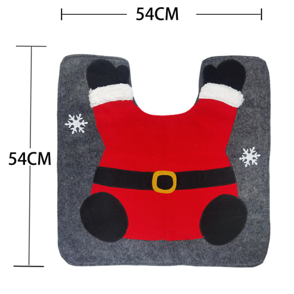 2023 Juldekorationer tomte ansiktslös gammal man toalettset badrum kreativ layout klä upp två set