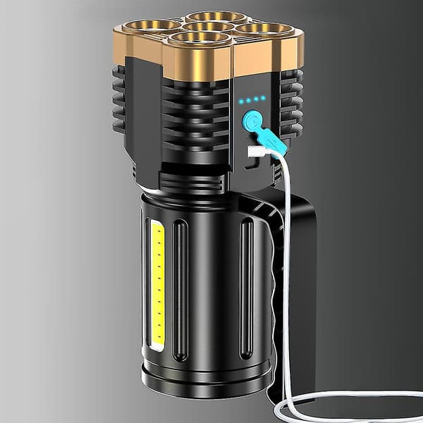 Oppladbar lampe husholdning cob sidelys usb nødlykt