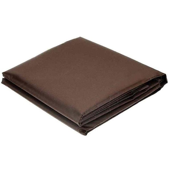 Utemöbel Set Överdrag Utomhus Sektions Soffa Set Överdrag Utomhus Bord och Stol Set Överdrag Vattenresistent Brun 213 * 132 * 70cm