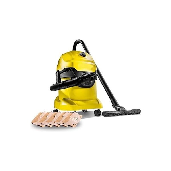 Pakke med 5 støvsugerposer Rights for Karcher WD3, WD 3 Premium, WD3200, WD3500P, A2204, A2534, SE4001, KAR69591300