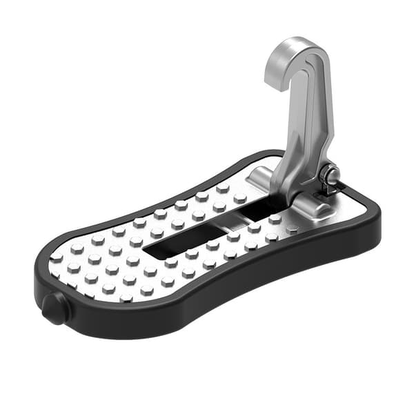 (16cm, silver) 1 st bildörrpedal, bildörrpedal, bildörrlåspedal, extrapedal med säkerhetshammare