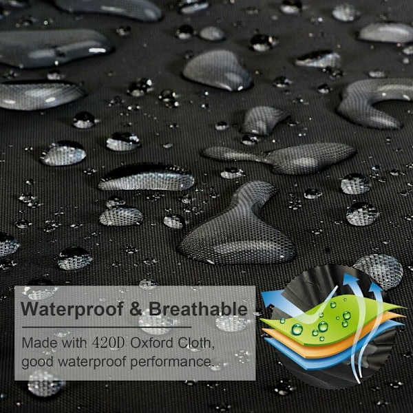 Rund poolöverdrag pool solpresenning för swimmingpool, utomhus spa anti-UV badkar vattentätt skyddande överdrag, 420d för utomhus spa-bad