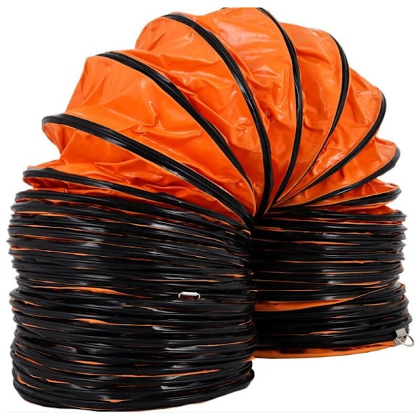 Ventilationsslange længde 1 m, fleksibel PVC-kanal, fleksibelt deevakueringsrør til 300 mm diameter ventilator, foldbar fleksibel kappe til deair-udsuger f
