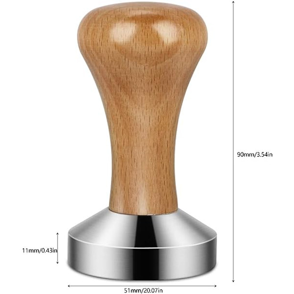 Espressopress i rostfritt stål, kaffepress i rostfritt stål, espressopress för baristakaffe, espressomaskin
