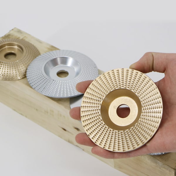 2 stk. treslipeskive, treslipeskive av tre, wolframkarbid treskjæreslipeskiver for forming, sliping og kutting - Kompatibel med 85 mm vinkelsli