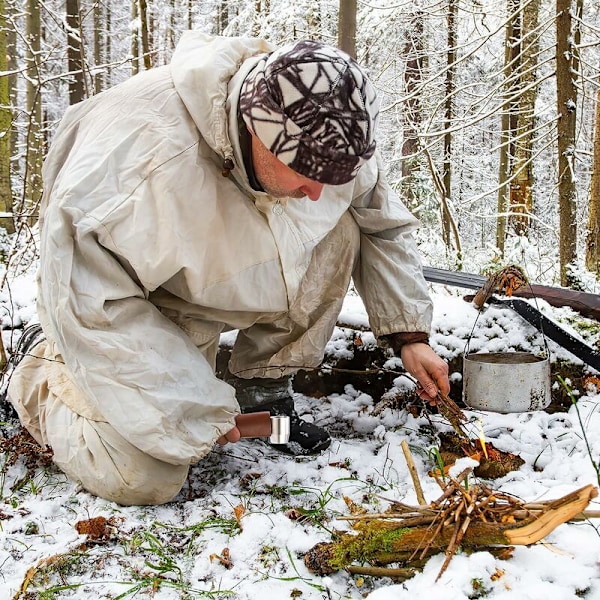 Manuell borrskruv, handborr för träarbete, Bushcraft Forer Games, Game of Wood Forer, Scotch Eye Camping Auger för utomhusbruk/Camping/Pi