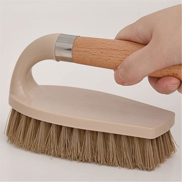 Multi-purpose scrub brush with handle