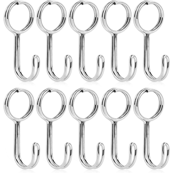 30 elastiske spennere med kroker, 8 mm x 30 cm elastisk