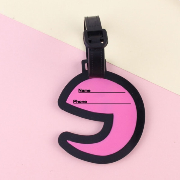 Bagasjelapper, 2 stk. bagasjelapper i PVC, bagasjelapper for reiser, koffertbagasjelapper, ID-lapper for visittkort, reisetilbehør (flerfarget)