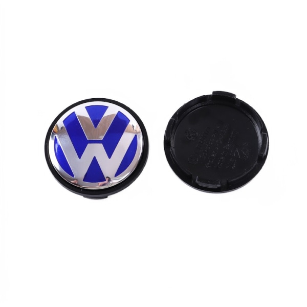 Passer for Volkswagen navkapsel senterkapsel 56mm (4 stk) blue