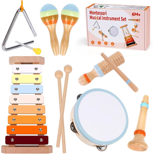 Sensorisk musikleksaksset för babyflickas födelsedagspresent