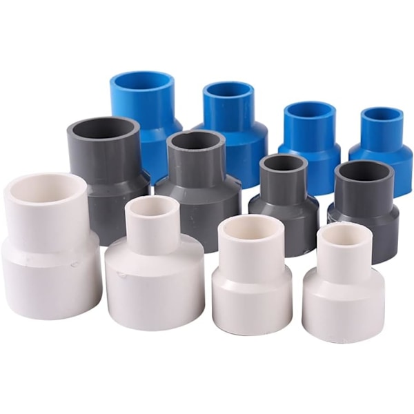 Ret PVC Reducer Slange Adapter - PVC Reducer Fitting til Have, Farm, Drivhus, Vandforsynings Slange - Have Slange Fittings (Indre Diameter 40mm