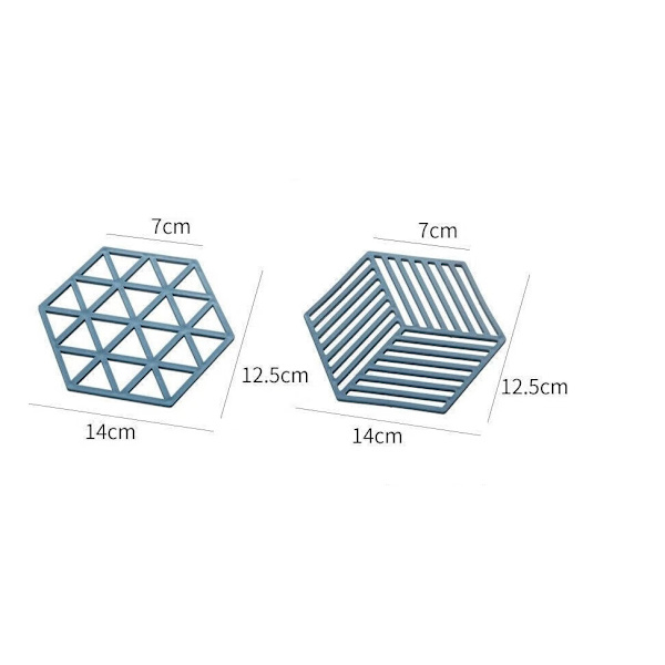 6 stk. Retro-glasunderlag Geometriske silikoneglasunderlag Skridsikre glasunderlag Glasunderlag (2 typer)