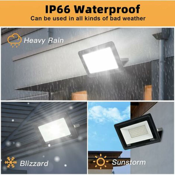 200W LED-valonheitin, Super Bright ulkovalaistus LED-valonheitin ulkovalaistus LED-valonheitin IP66 vedenpitävä ulkovalaistus LED-valonheitin viileä valkoinen LED-valonheitin