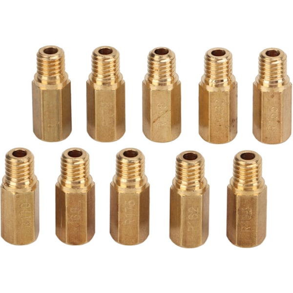 10 stk. metal karburator hoveddyse sæt til Keihin FCR MX, PWK, PWM, PE, PJ 155-178