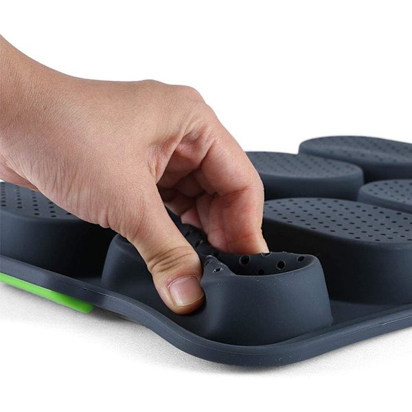 Svart Grön - 8 Fack Fransk Brödform, Silikon Bakverktyg, Bra Flexibilitet, Non-Stick Bricka för Kök (1st)
