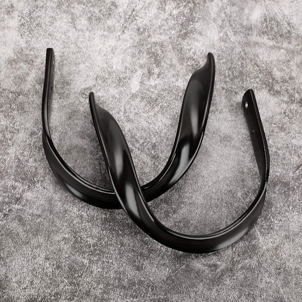 2 stycken gardinupphängare i aluminiumlegering, dekorativa väggmonterade gardinband med skruvar, tunga gardinupphängare för hemmet