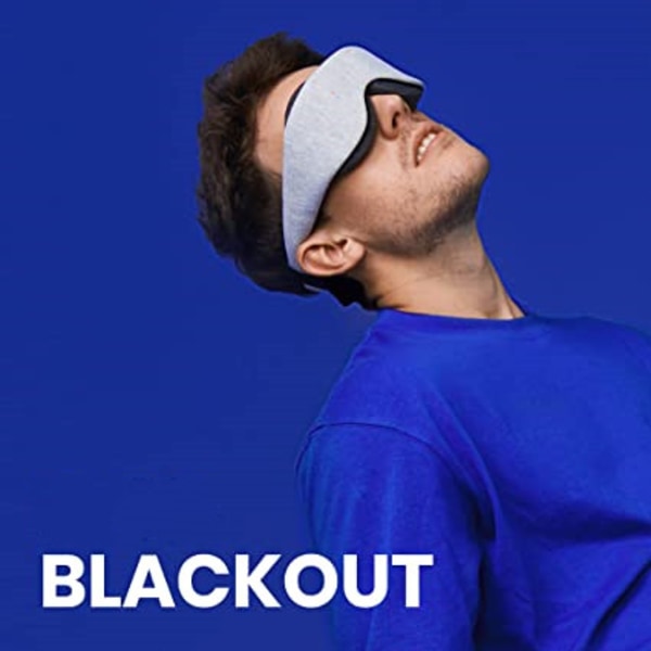 Maske - Blackout øjenmaske - Intet øjentryk - Justerbar øjenpasning -