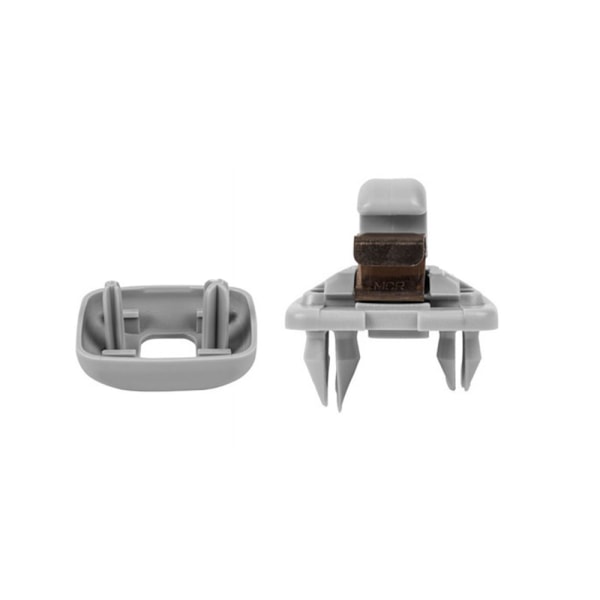 2cps grå solskjermklips, erstatning automatisk solskjermklips krokholder for Audi A1 A3 A4 A5 Q3 Q5 (8E0 85756